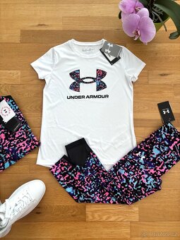 UNDER ARMOUR NOVÉ tričko legíny 10-12 r - 10