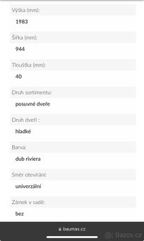 Posuvné dveře LOFT - DEKOR DUB - 10