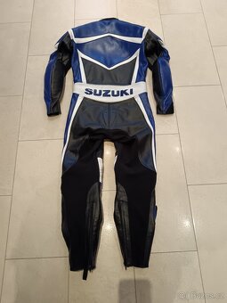 Suzuki-Pánská Dámská kožená moto kombinéza, jednodílná - 10