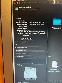 MacBook Air 13 2017, 8GB, 128+256GB, +myš - 10