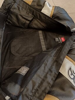 Berik Bionic Gold-Pánská kožená moto kombinéza, dvoudílná - 10