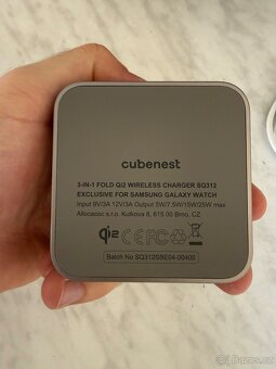 Bezdrátová nabíječka Cubenest SQ312S Pro 3v1, Qi2 pro Samsun - 10
