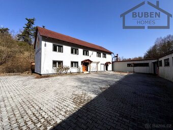 Areál bývalé pily s ubytováním, 4 haly, rybník, srub, sauna - 10