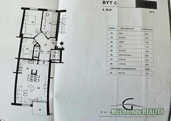 Pronájem slunného bytu 3+kk, 83 m s balkonem, garáží a komor - 10