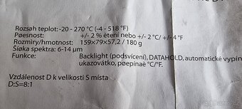 Bezkontaktní teploměr - pyrometr - 10