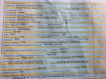 Obytná vestavba orig. Adria na Fiat Ducato 18Q 2,8 JTD - 10