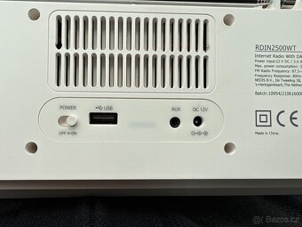 Nedis RDIN2500WT internetové radio, DAB+, FM, BT, hodiny - 10