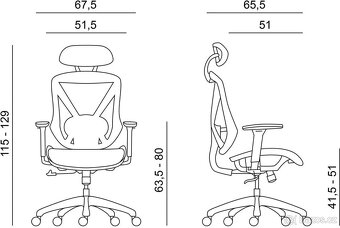Kancelářská židle ANTARES Scope černá - 10