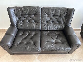 Kožená sedačka a křeslo (prodáme i samostatně) - 10