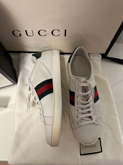 GUCCI Ace leather low trainers - 10