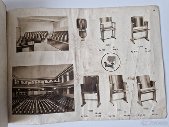 Starý reklamní katalog vzorník ohybaný nábytek Thonet c1930 - 10