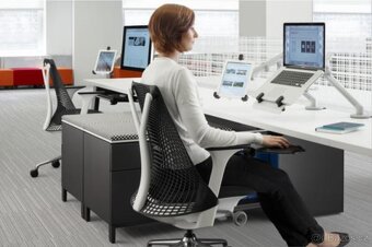 Kancelářská židle Herman Miller Sayl Ocean Blue ZÁNOVNÍ - 10