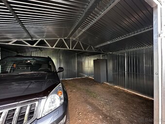 Garáž 6x6m, pozinkovaný plech - 10