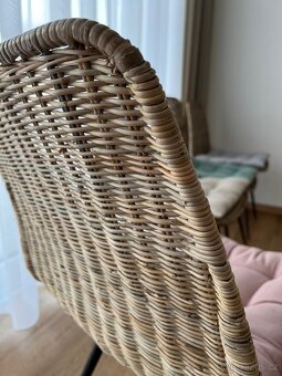 Kvalitní designové ratanové židle Kave Home + sedáky zdarma - 10