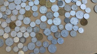445ks minci, konvolut československé mince, 2kg ČSSR mince - 10