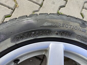 Alu litá kola Škoda Octavia I, + zimní pneu 205/55/16. - 10