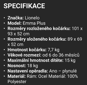 kočárek Lineo Emma - 10