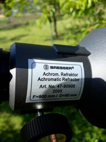 Astronomický dalekohled Bresser 90/900 s montáží a stativem - 10