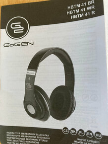 Bezdrátová Bluetooth sluchátka Gogen HBTM 41 RR - 10