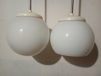 Lustr 4ks,opálové sklo,RETRO - 10