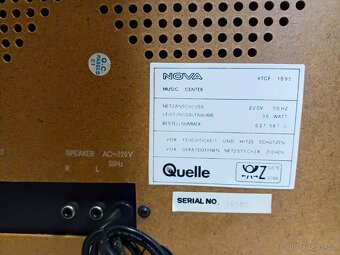 NOVA -Quelle VTCF-1095 music center,gramo-rádio-double deck - 10