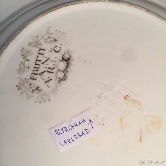 200 let staré talířeAltrohlau Karlsbad Prag 1850 - 10