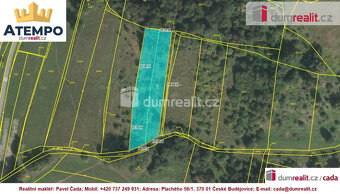 K prodeji, stavební pozemek o výměře 3.889m2, Tábor - 10