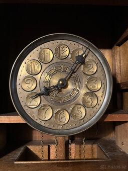 Mega velké dominantní podlahové hodiny z masivu. 1910. - 10