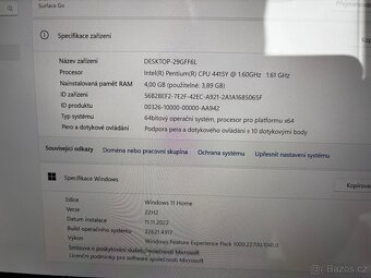 Microsoft Surface Go, Windows 11 - 10