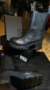 Dámské kotníkové na platformě boty Karl Lagerfeld - 10