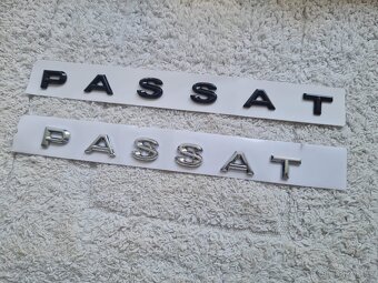 Chrómové a čierne nápisy na kufor VOLKSWAGEN - 10