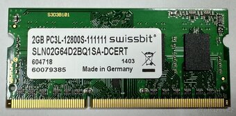 Paměťové moduly SO-DIMM 2GB DDR3 různé typy, více kusů - 10