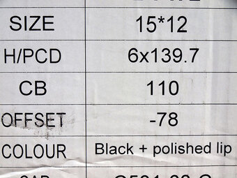 15"  6x139,7 INTERCEPTOR USA 12Jx15 – ET(-78)  - 10