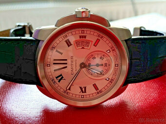 Pánské hodinky Cartier de Calibre kompletní sada, jako NOVÉ, - 10
