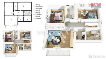 Prodej rodinného domu, 249 m², Dobřejovice, ul. Šípková - 10