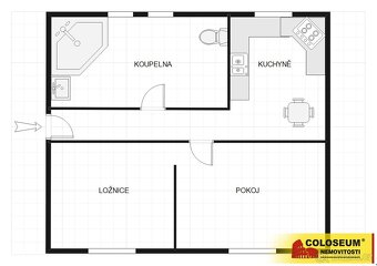 Hustopeče, byt OV 2+1, výhled do zeleně, krbová kamna, po re - 10