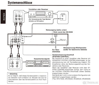 KENWOOD GE-5010 Stereo Graphic Equalizer/ Spectrum Analyzer - 10