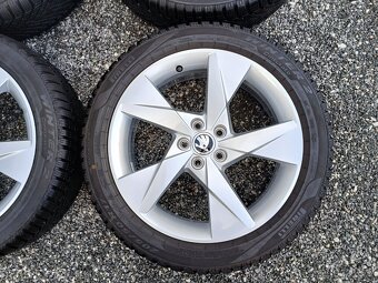 Zánovní zimní orig alu Škoda Scala Pirelli 205/50/17 8,5mm - 10