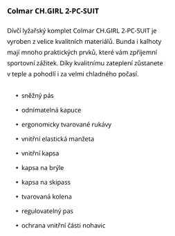 Dětský lyžařský komplet značky Colmar - 10
