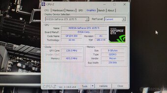 Grafická karta EVGA GTX 1070 Ti - 10