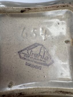 Keramická glazovaná dóza na bonbóny, cukřenka Strehla Kerami - 10