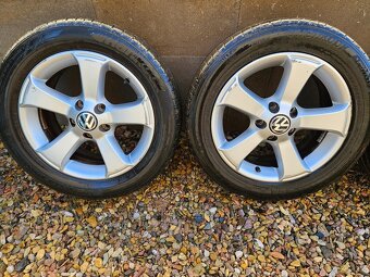 Alu disky VW s pneu TOP Hankook R16 sada, elektrony, disky - 10