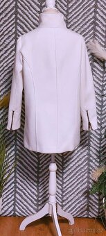 BÍLÝ KABÁTEK - MANGO vel. M + LUXUSNÍ LÍMEC - 10