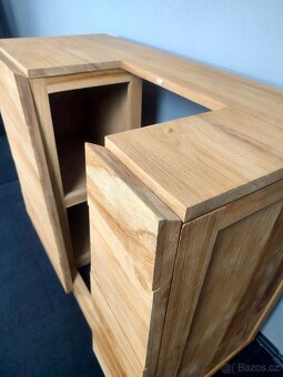 Koupelnová teaková skříň - 10