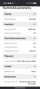 Sony MP-CD1 kapesní projektor černý - 10