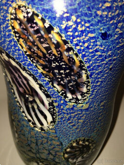 Krásná velká váza YOKAHOMA od AVeM MURANO o průměru 28,5 cm, - 10