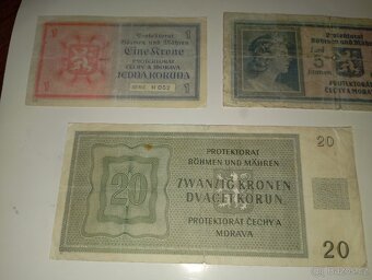 BANKOVKY 40. LÉTA PROTEKTORÁT, 1-1000 K, VŠE NEPERFOROVANÉ - 10