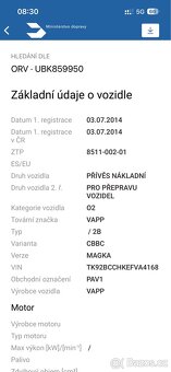 Vapp Páv 2000 2014 rok výroby autopřepravník vozík přívěs - 10