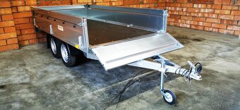 přívěsný vozík 2x 750 kg – 302x155x40cm kola pod - 10