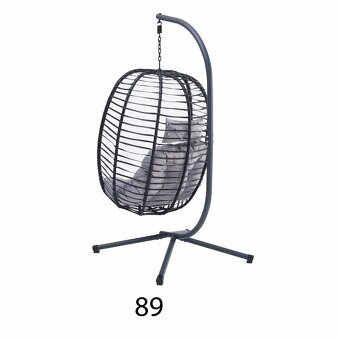 Závěsné křeslo (houpačka) šedá barva - 10